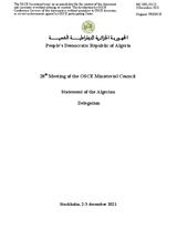 H.E. Ms. Faouzia Mebarki, Permanent Representative to the OSCE