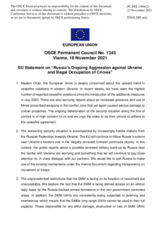 Statement by the Slovenian EU Presidency on Russia’s ongoing aggression against Ukraine and illegal occupation of Crimea