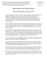 Joint Statement on the Vienna Document
