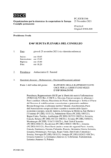 Giornale della 1346a Seduta plenaria del Consiglio permanente