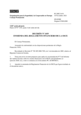 Decisión Nº 1419 del Consejo Permanente