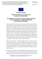 Statement by the French EU Presidency on court decisions on liquidation of Memorial International and the Memorial Human Rights Center in the Russian Federation