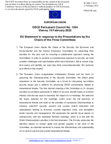 Statement by the French EU Presidency in response to the presentation by the Chairs of the Three Committees: the Security Committee, the Economic and Environmental Committee and the Human Dimension Committee