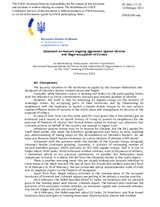 Statement by the Delegation of Ukraine on Russia’s ongoing aggression against Ukraine and illegal occupation of Crimea