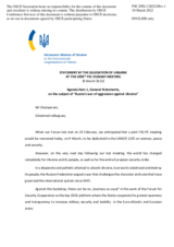 Statement by the Delegation of Ukraine on Russian war of aggression against Ukraine