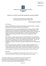 Statement by the Delegation of Norway on the Russian Federation’s ongoing aggression against Ukraine