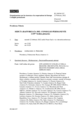 Giornale della 1357a Seduta allargata del Consiglio permanente