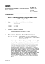 Diario de la 1356ª Sesión extraordinaria del Consejo Permanente