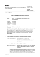 Diario de la 1355ª Sesión plenaria del Consejo Permanente 