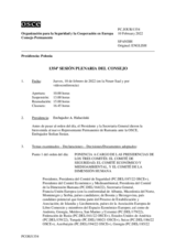 Diario de la 1354ª Sesión plenaria del Consejo Permanente 