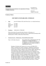 Giornale della 1354a Seduta plenaria del Consiglio permanente