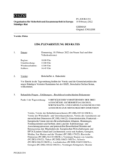 Journal der 1354. Plenarsitzung des Ständigen Rates 