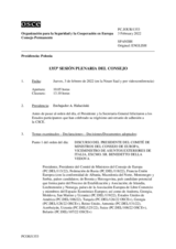 Diario de la 1353ª Sesión plenaria del Consejo Permanente 
