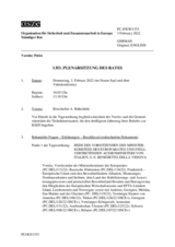 Journal der 1353. Plenarsitzung des Ständigen Rates 