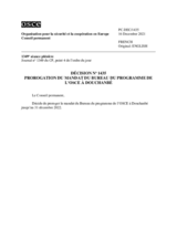 Décision No 1435 du Conseil permanent