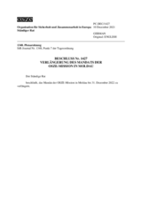 Beschluss Nr. 1427 des Ständigen Rates