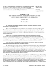 Statement by the French EU Presidency on “Mine action with the focus on UNSCR 2365”