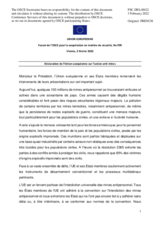 Déclaration de l’Union européenne sur l’action anti-mines