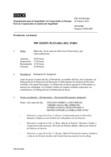 Diario de la 998ª Sesión plenaria del Foro de Cooperación en materia de Seguridad