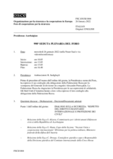 Giornale della 998a Seduta plenaria del Foro di cooperazione per la sicurezza