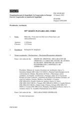 Diario de la 997ª Sesión plenaria del Foro de Cooperación en materia de Seguridad 