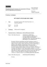 Giornale della 997a Seduta plenaria del Foro di cooperazione per la sicurezza