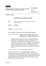 Diario de la 995ª Sesión plenaria del Foro de Cooperación en materia de Seguridad 