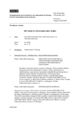 Giornale della 995a Seduta plenaria del Foro di cooperazione per la sicurezza