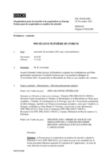 Journal de la 994ème séance plénière du Forum