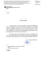 Response by the Delegation of Germany to the Questionnaire on Anti-Personnel Mines and Explosive Remnants of War