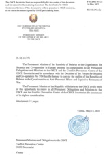 Response by the Delegation of Belarus to the Questionnaire on Anti-Personnel Mines and Explosive Remnants of War