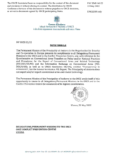 Response by the Delegation of Andorra to the Questionnaire on Participating States’ Policy and/or National Practices and Procedures for the Export of Conventional Arms and Related Technology