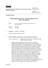 Diario de la 1358ª Sesión reforzada del Consejo Permanente