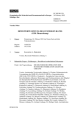 Journal der 1358. Erweiterte Sitzung des Ständigen Rates