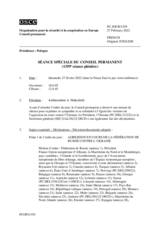 Journal de la 1359ème séance spéciale du Conseil permanent
