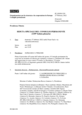 Giornale della 1359a Seduta speciale del Consiglio permanente