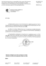 Response by the Delegation of Luxembourg to the Questionnaire on Anti-Personnel Mines and Explosive Remnants of War