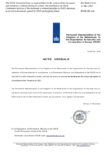 Response by the Delegation of the Netherlands to the Questionnaire on Participating States’ Policy and/or National Practices and Procedures for the Export of Conventional Arms and Related Technology