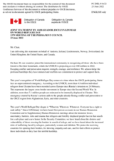 Statement by the Delegation of Canada, also on behalf of Andorra, Iceland, Liechtenstein, Norway, Switzerland, the United Kingdom and the United States of America, on the World Refugee Day, observed on 20 June 2022