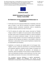 Statement by the French EU Presidency on the referendum on constitutional reform in Kazakhstan, held on 5 June 2022