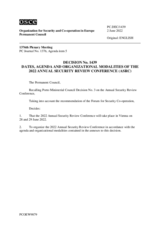Permanent Council Decision No. 1439