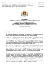 Statement by the Delegation of Georgia in response to the report by the Director of the OSCE Office for Democratic Institutions and Human Rights (ODIHR), Mr. Matteo Mecacci