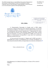 Information Exchange by the Delegation of Spain on Conventional Arms Transfer