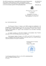 Response by the Delegation of Iceland to the Questionnaire on Participating States’ Policy and/or National Practices and Procedures for the Export of Conventional Arms and Related Technology
