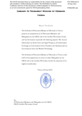 Information Exchange by the Delegation of Denmark on Conventional Arms Transfer