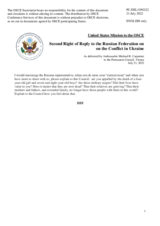 Further statement by the Delegation of the United States of America in response to the statement by the Delegation of the Russian Federation