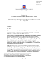 Statement by the Delegation of Norway on the Russian Federation’s ongoing aggression against Ukraine