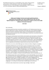 Erklärung der Ständigen Vertreterin der Bundesrepublik Deutschland, Botschafterin Gesa Bräutigam, beim 1384. Ständigen Rat der OSZE