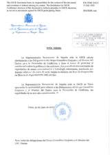 Response by the Delegation of Spain to the Questionnaire on Participating States’ Policy and/or National Practices and Procedures for the Export of Conventional Arms and Related Technology