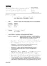 Journal de la 1002ème séance plénière du Forum